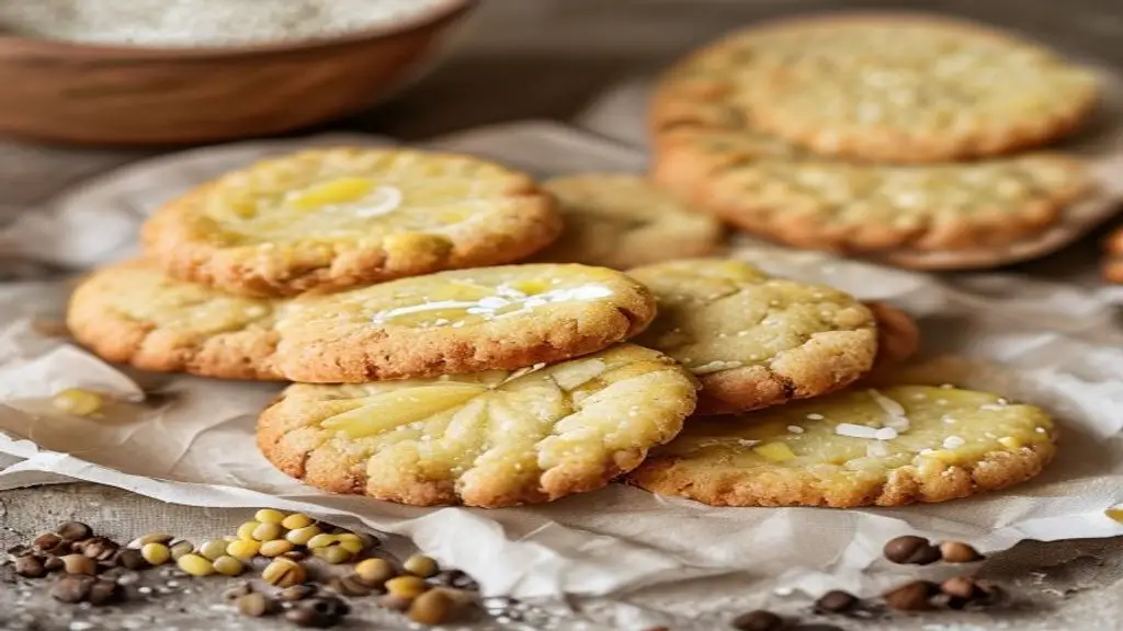 Biscuits sables au citron et graines de pavot.